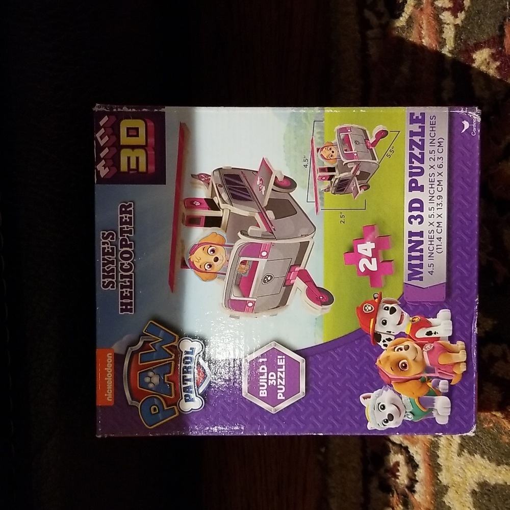 Nwt! Paw patrol skye's helicopter 3D puzzle